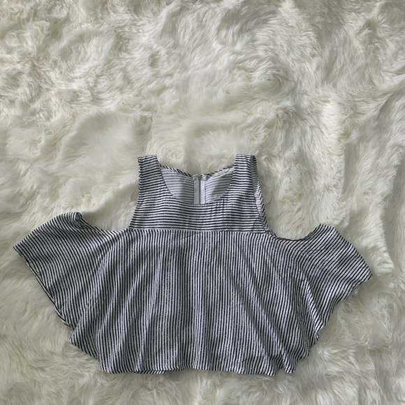 Guess - Striped Black and White Sleeveless Top - Size XS - Picture 1 of 4